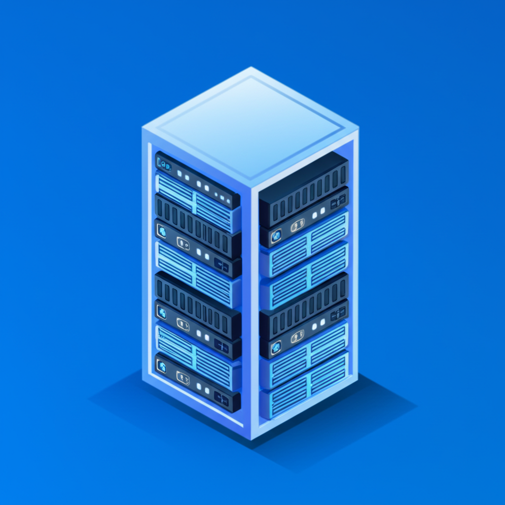 Server infrastructure illustration